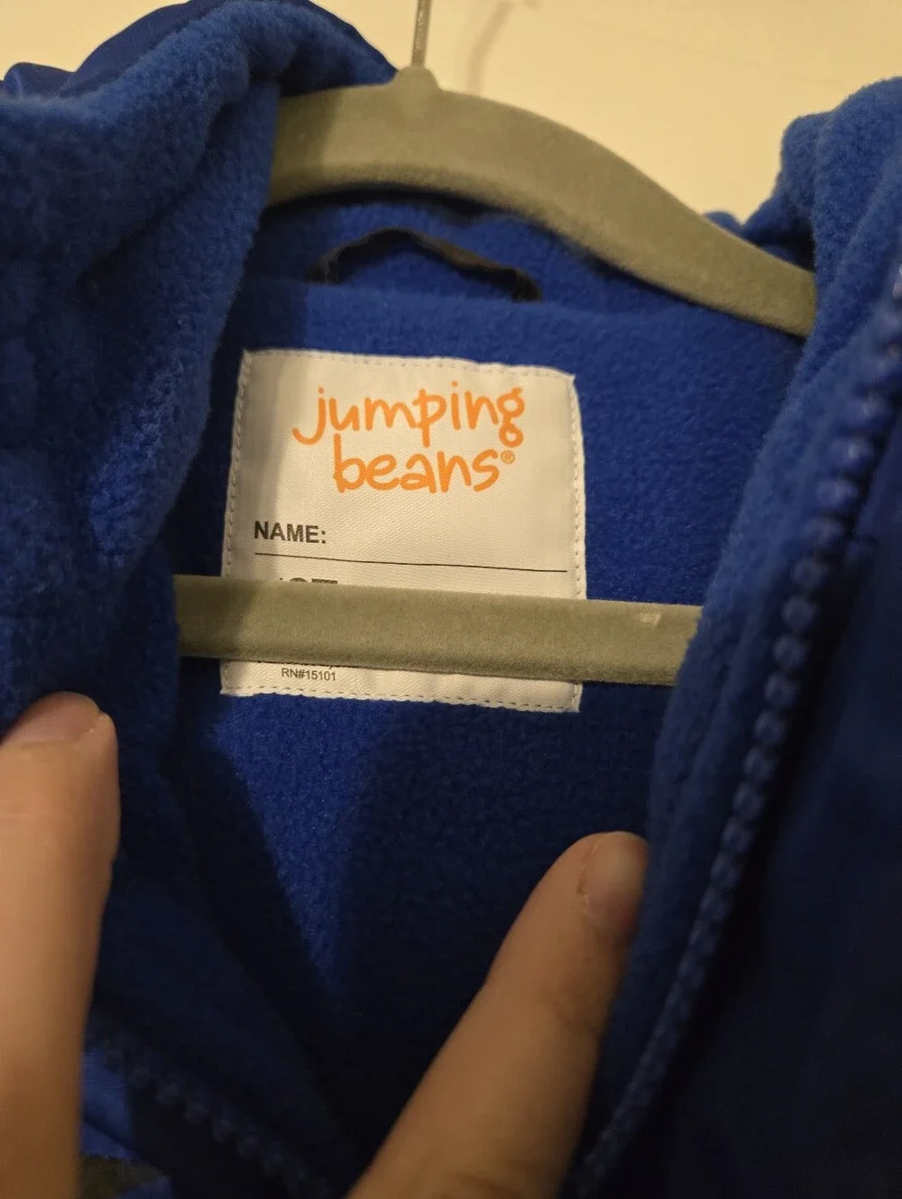 Jumping beans Blue Camouflage Puffer Jacket with Hood
